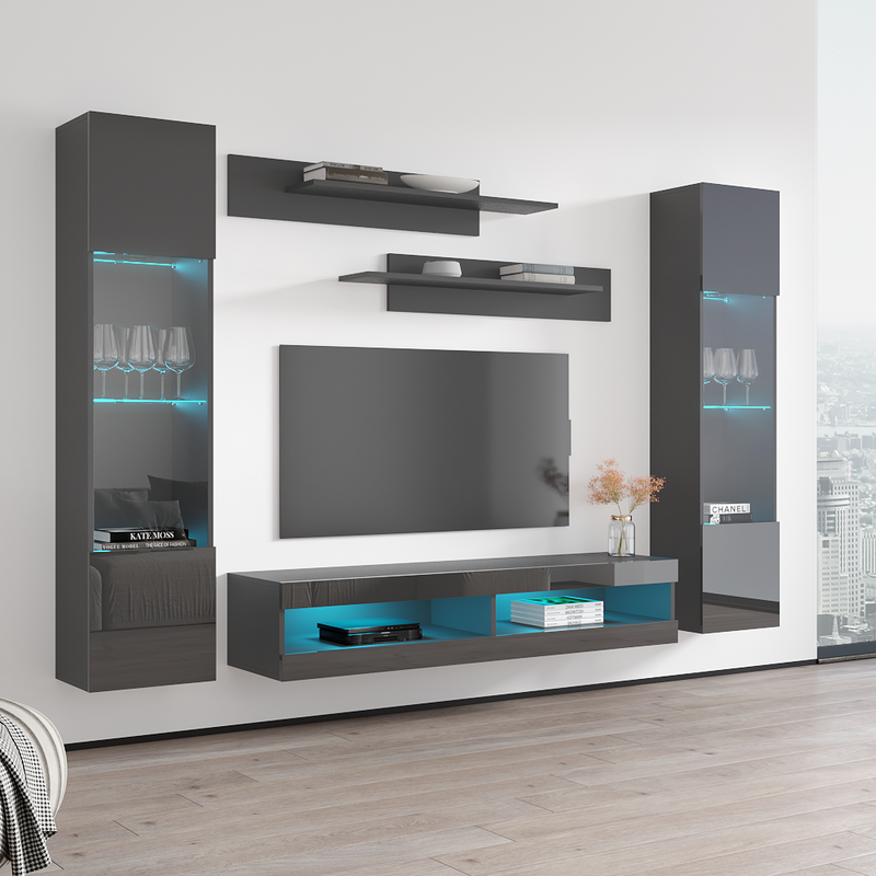 Fly A 34TV Floating Entertainment Center - Meble Furniture