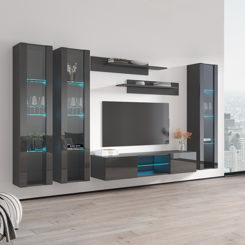 Fly C 33TV Floating Entertainment Center - Meble Furniture