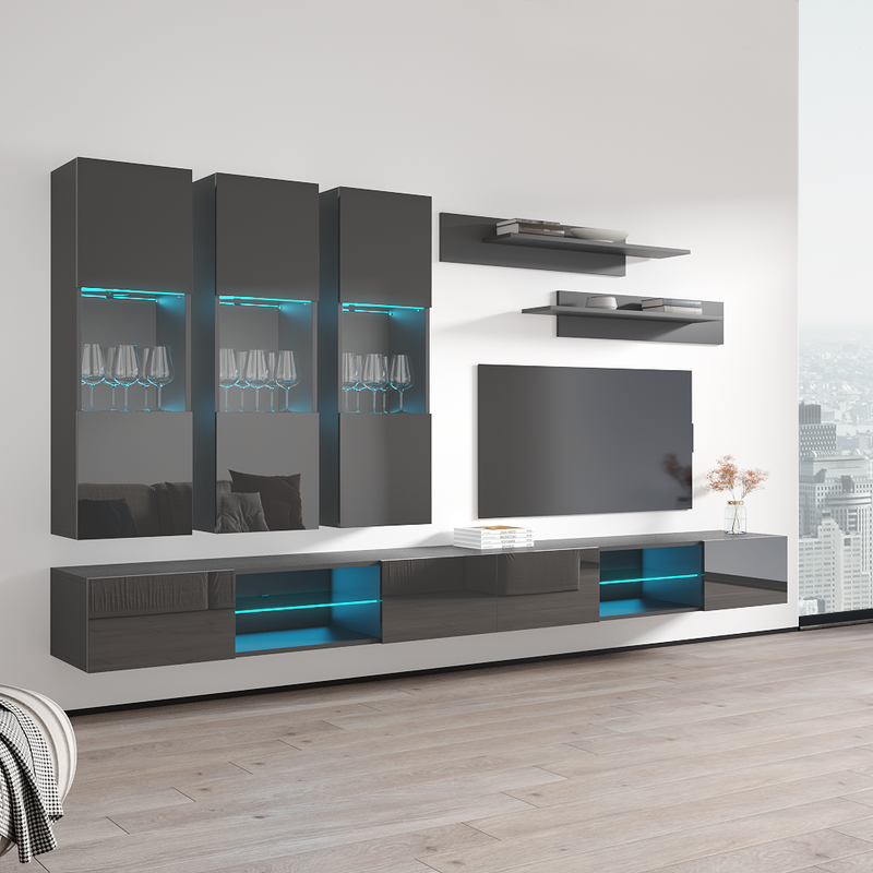 Fly E 33TV Floating Entertainment Center - Meble Furniture