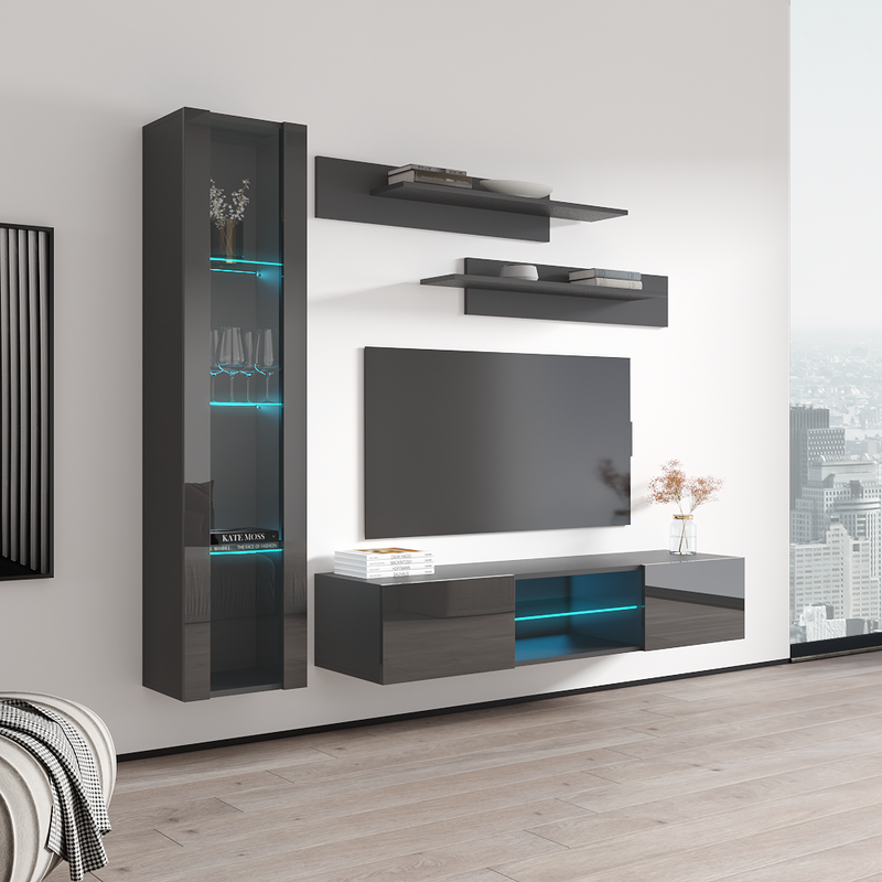 Fly G 33TV Floating Entertainment Center - Meble Furniture