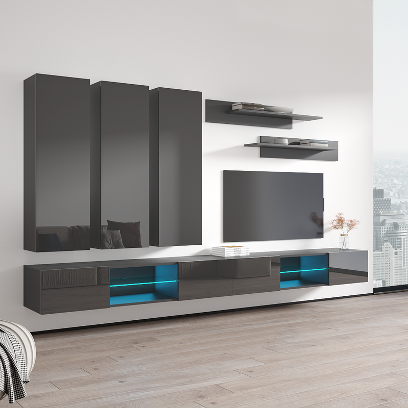 Fly E 33TV Floating Entertainment Center - Meble Furniture