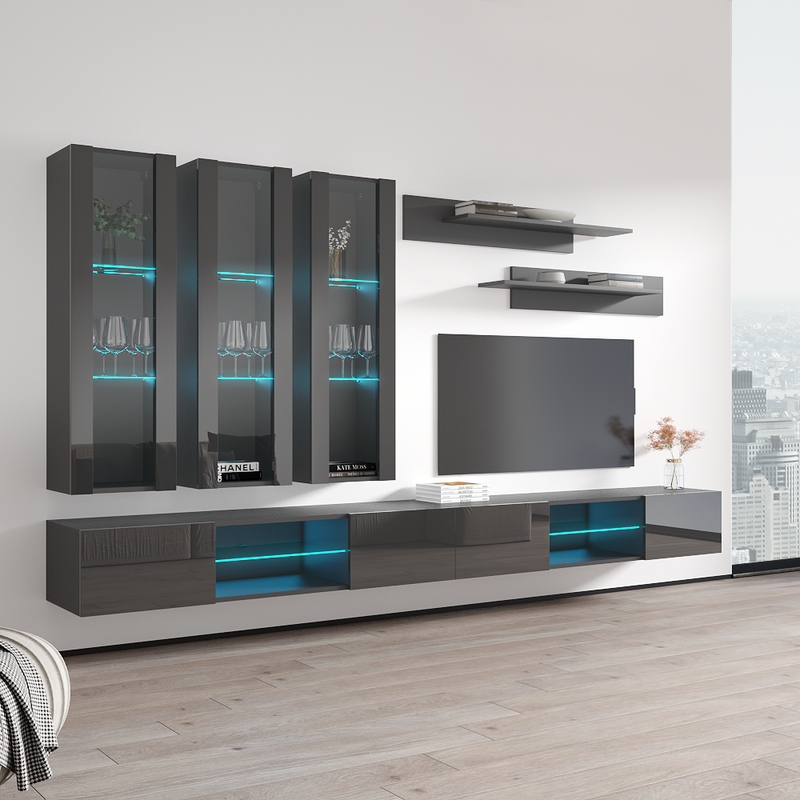 Fly E 33TV Floating Entertainment Center - Meble Furniture