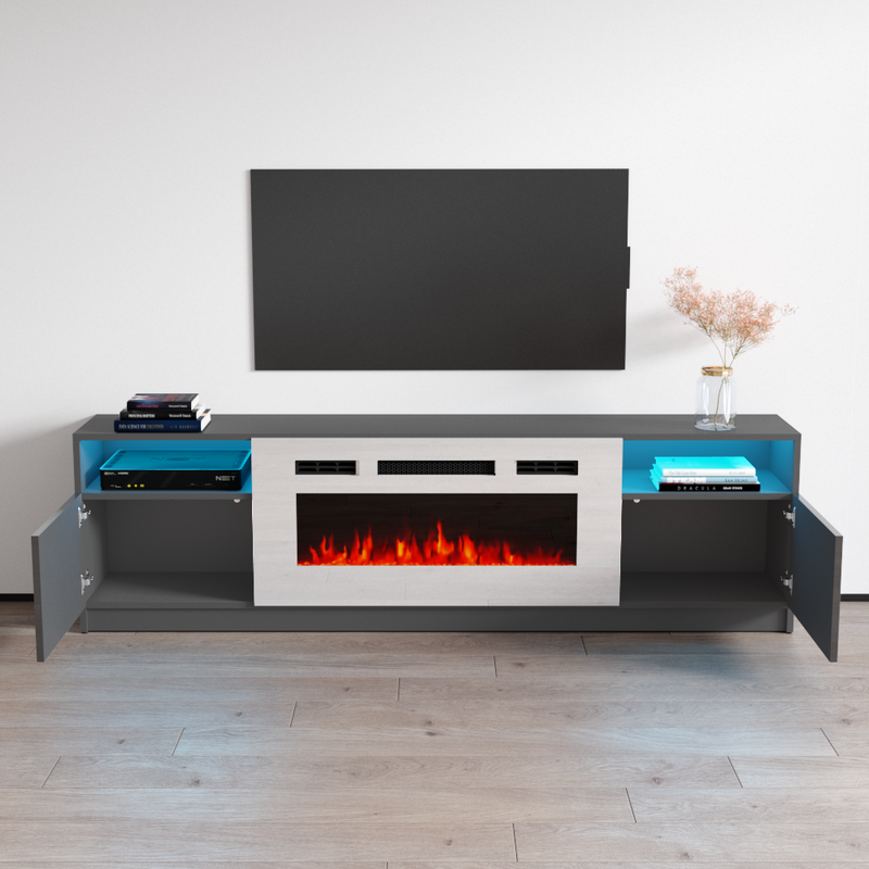 York WH02 Fireplace TV Stand - Meble Furniture