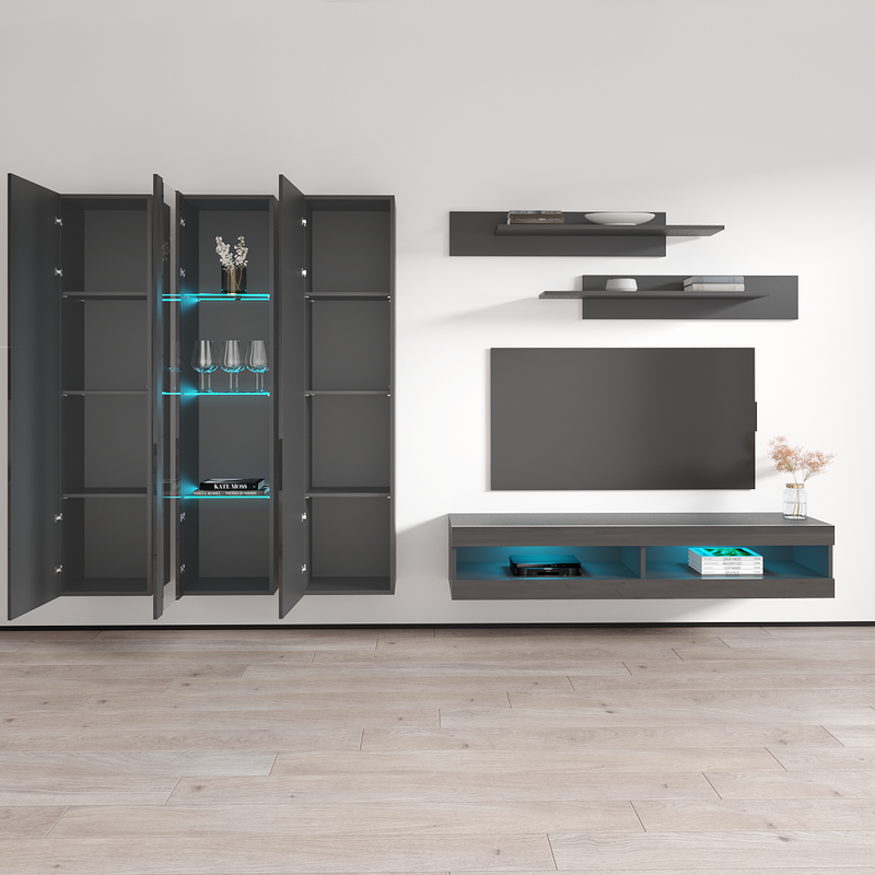 Fly C 34TV Floating Entertainment Center - Meble Furniture