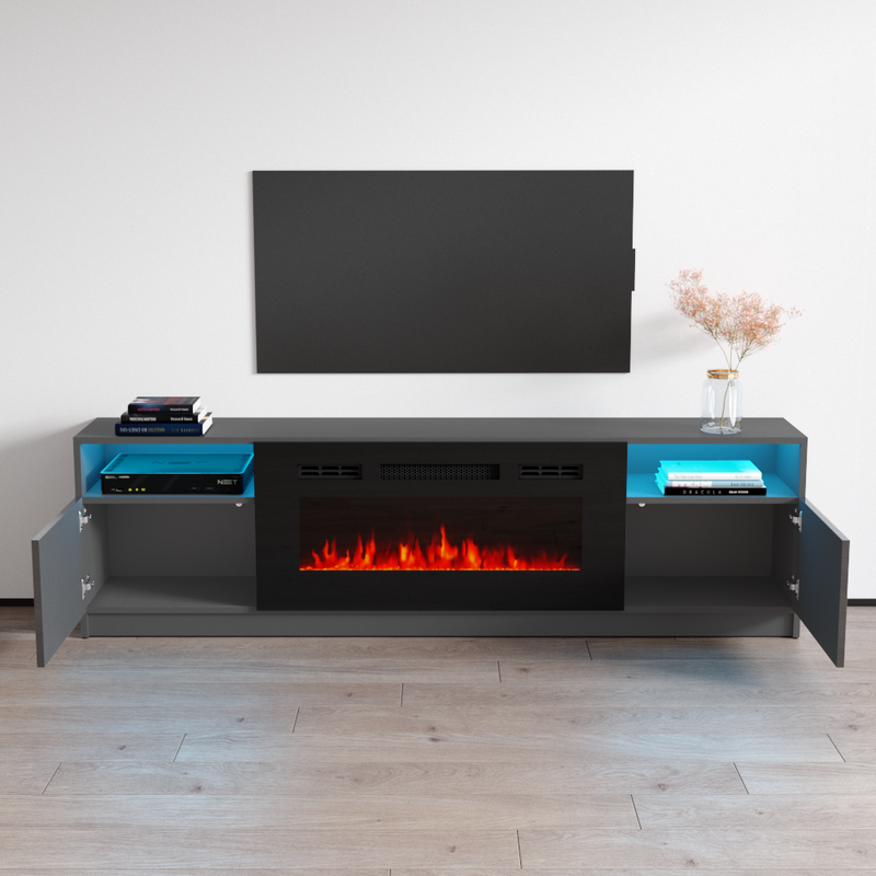 York 02 Fireplace TV Stand - Meble Furniture