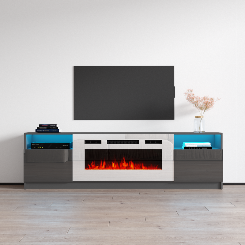 York WH02 Fireplace TV Stand - Meble Furniture