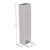 Fly Type-41 Wall Mounted Floating Bookcase Cabinet - Meble Furniture