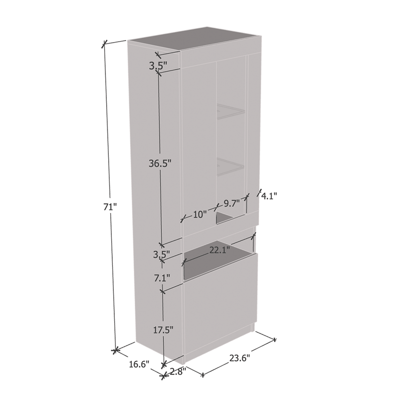 Komi 04 24" Bookcase - Meble Furniture