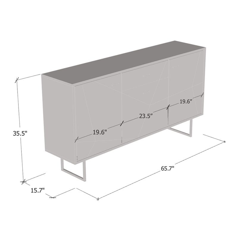Bravo 66" Sideboard - Meble Furniture
