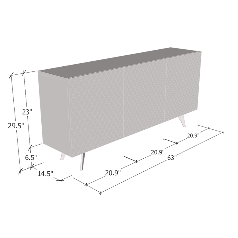 Net 02 63" Sideboard - Meble Furniture