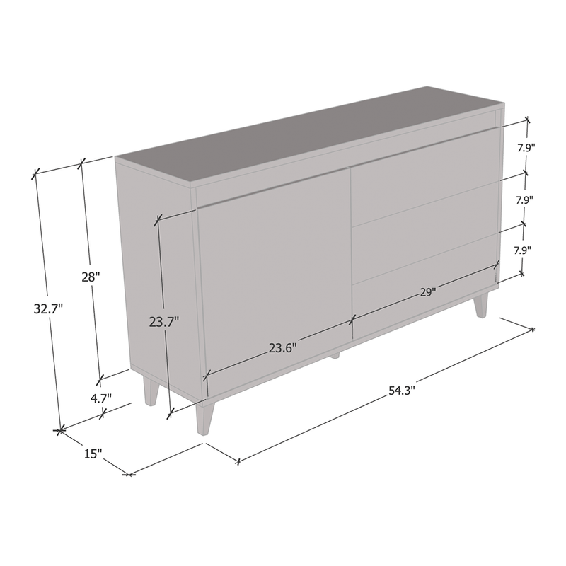 Nord 54" Sideboard - Meble Furniture