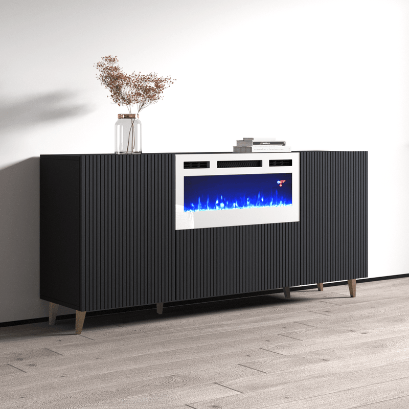 Pafos WH-EF Electric Fireplace 71" Sideboard - Meble Furniture