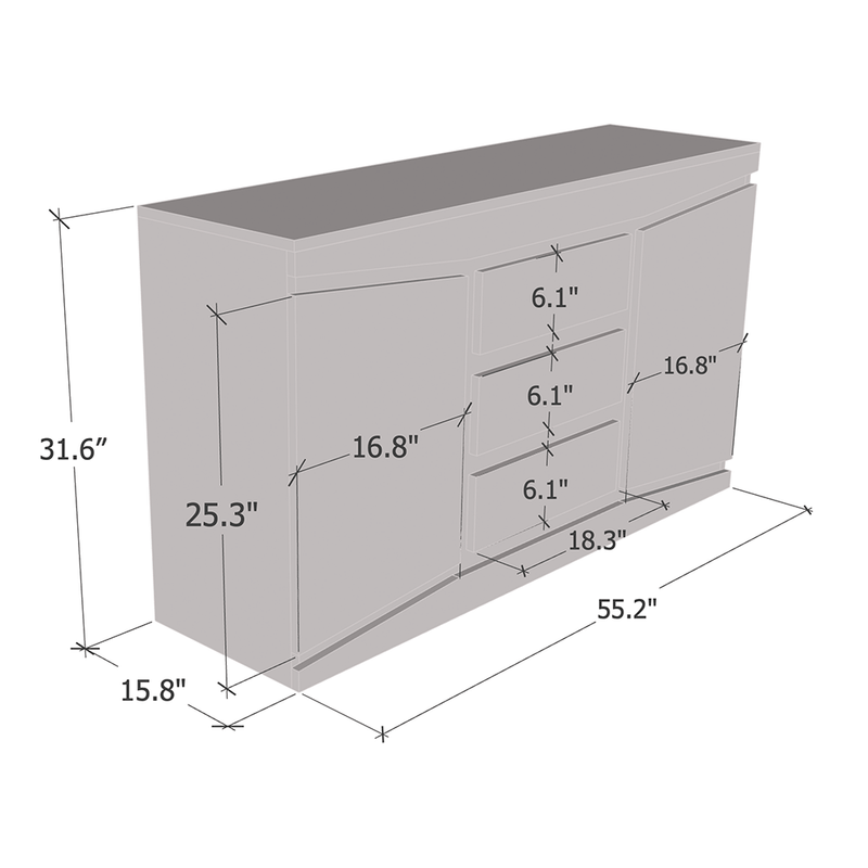 Prestige 55" Sideboard - Meble Furniture