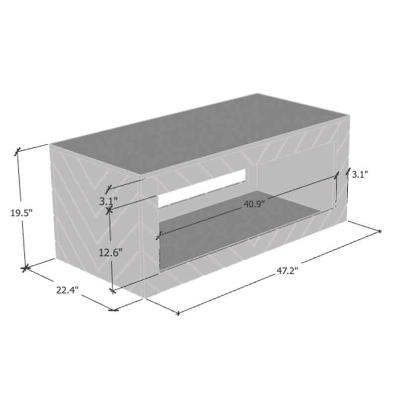 Paris 47" Coffee Table - Meble Furniture