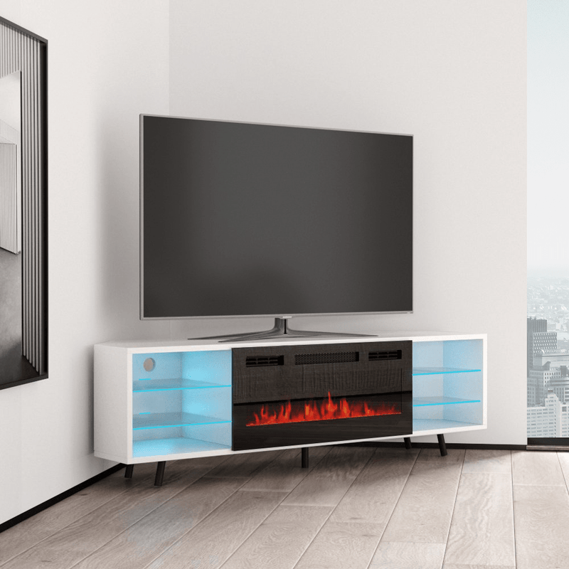 Austin BL-EF 63" Corner TV Stand - Meble Furniture