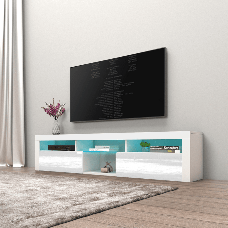 Bari 200 Wall Mounted Floating 79" TV Stand - Meble Furniture