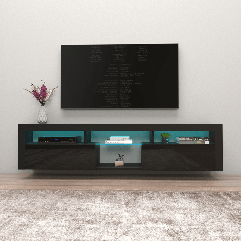 Bari 200 Wall Mounted Floating 79" TV Stand - Meble Furniture