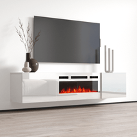 Cali WH-EF Wall Mounted Electric Fireplace 72" TV Stand - Meble Furniture