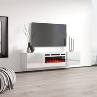 Cali WH-EF Wall Mounted Electric Fireplace 72" TV Stand - Meble Furniture