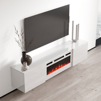 Cali WH-EF Wall Mounted Electric Fireplace 72" TV Stand - Meble Furniture