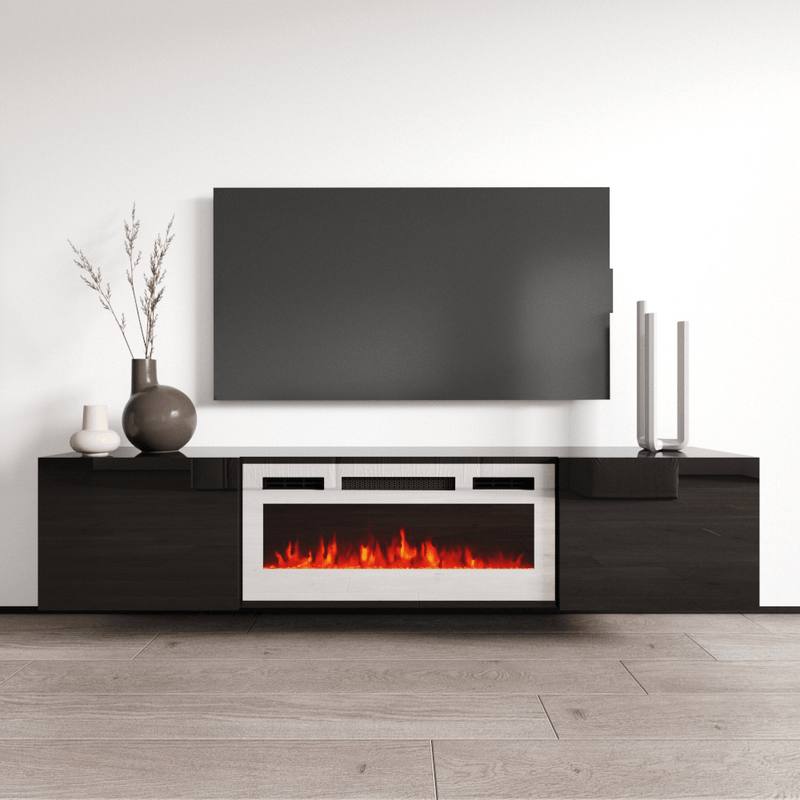 Cali WH-EF Wall Mounted Electric Fireplace 72" TV Stand - Meble Furniture