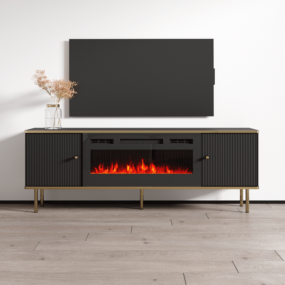 Camelia BL-EF Fireplace TV Stand – Meble Furniture