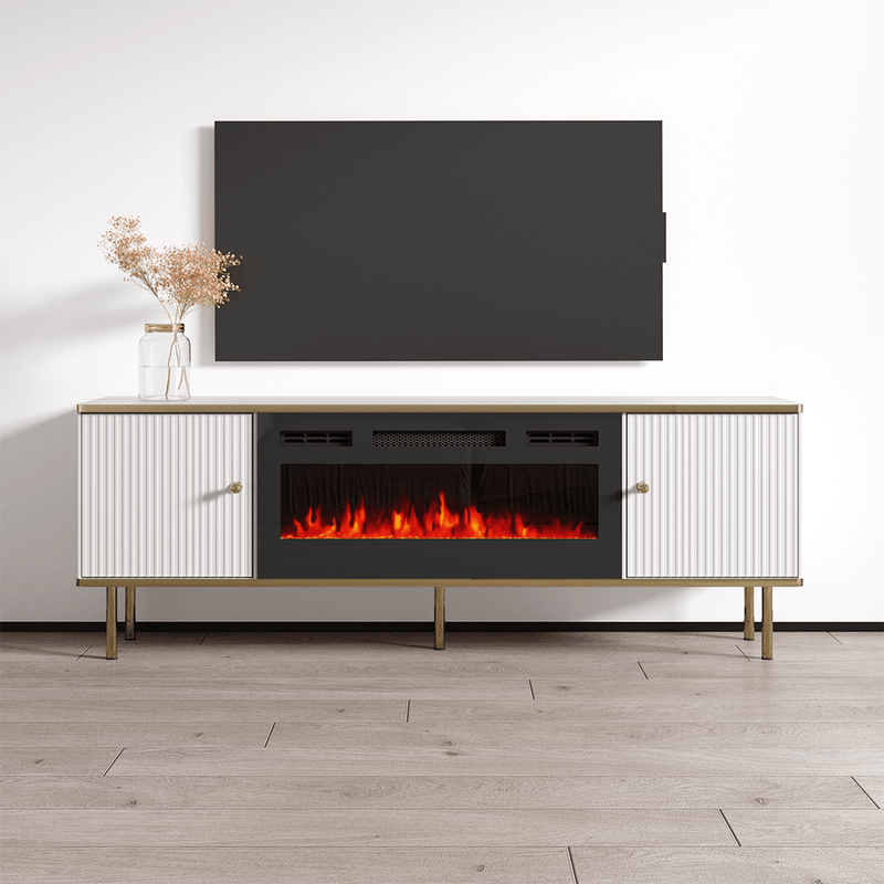 Camelia BL-EF Electric Fireplace 63" TV Stand - Meble Furniture