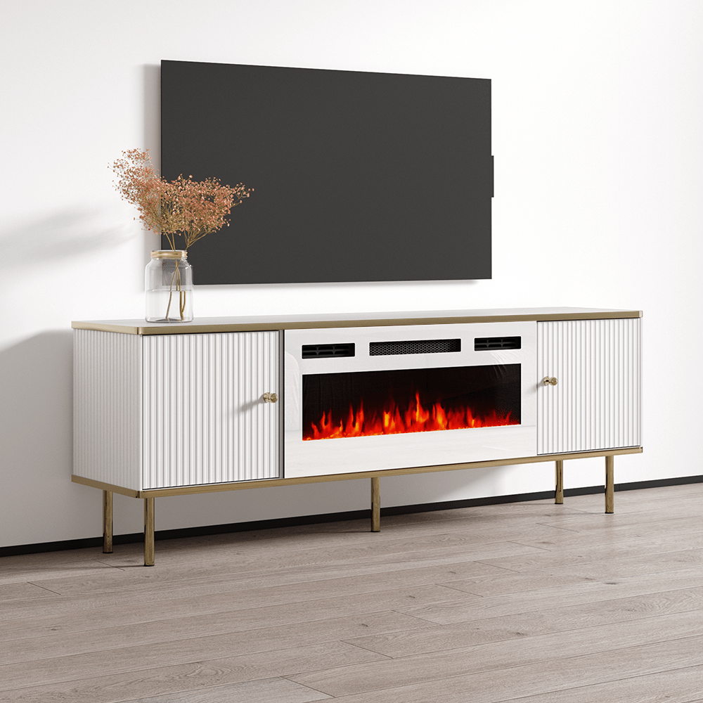 Camelia WH EF Fireplace TV Stand Meble Furniture