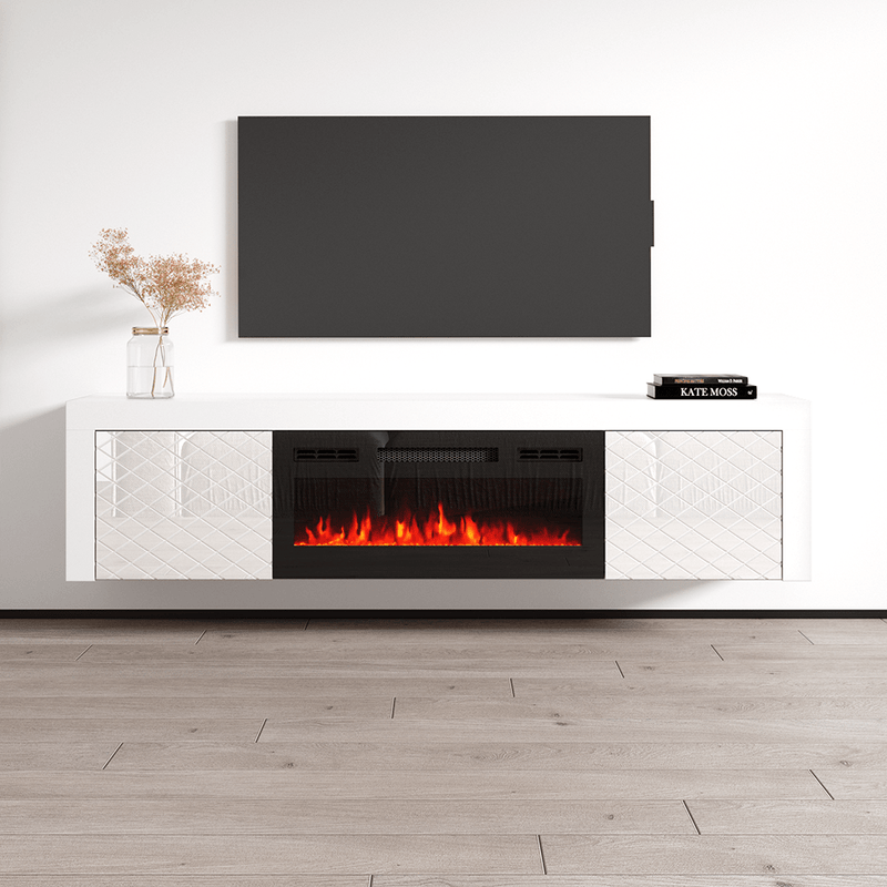 Dia BL-EF Electric Fireplace 71" TV Stand - Meble Furniture