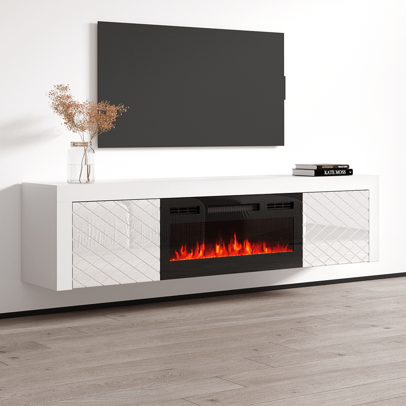 Dia BL-EF Electric Fireplace 71" TV Stand - Meble Furniture
