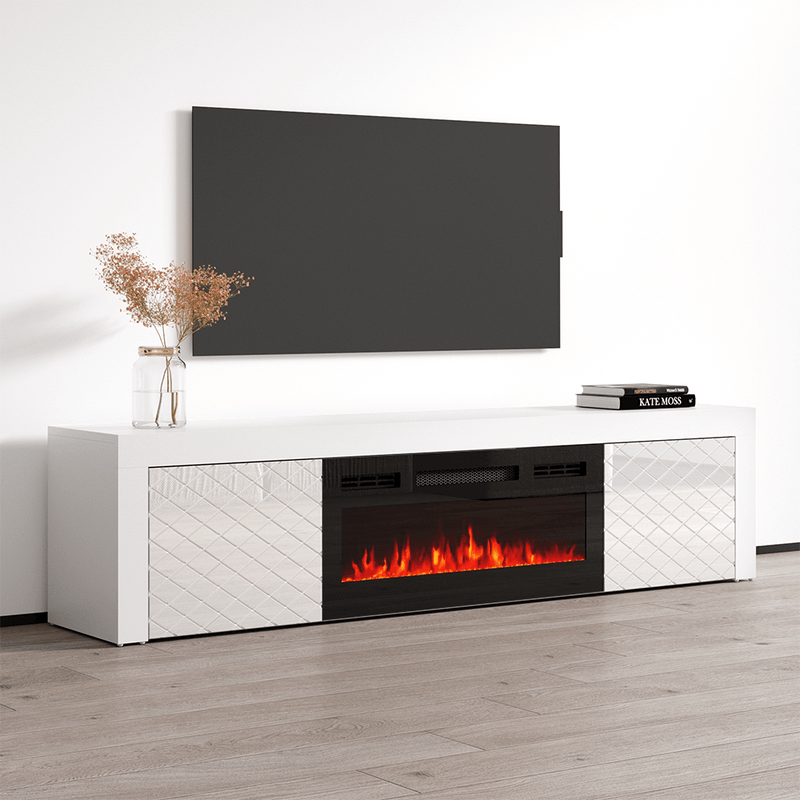 Dia BL-EF Electric Fireplace 71" TV Stand - Meble Furniture