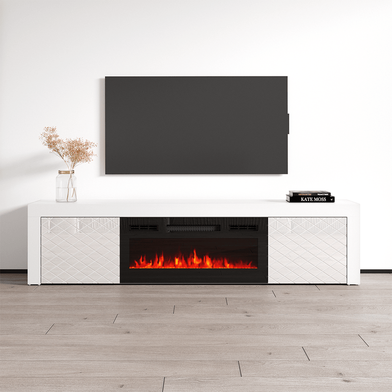 Dia BL-EF Electric Fireplace 71" TV Stand - Meble Furniture