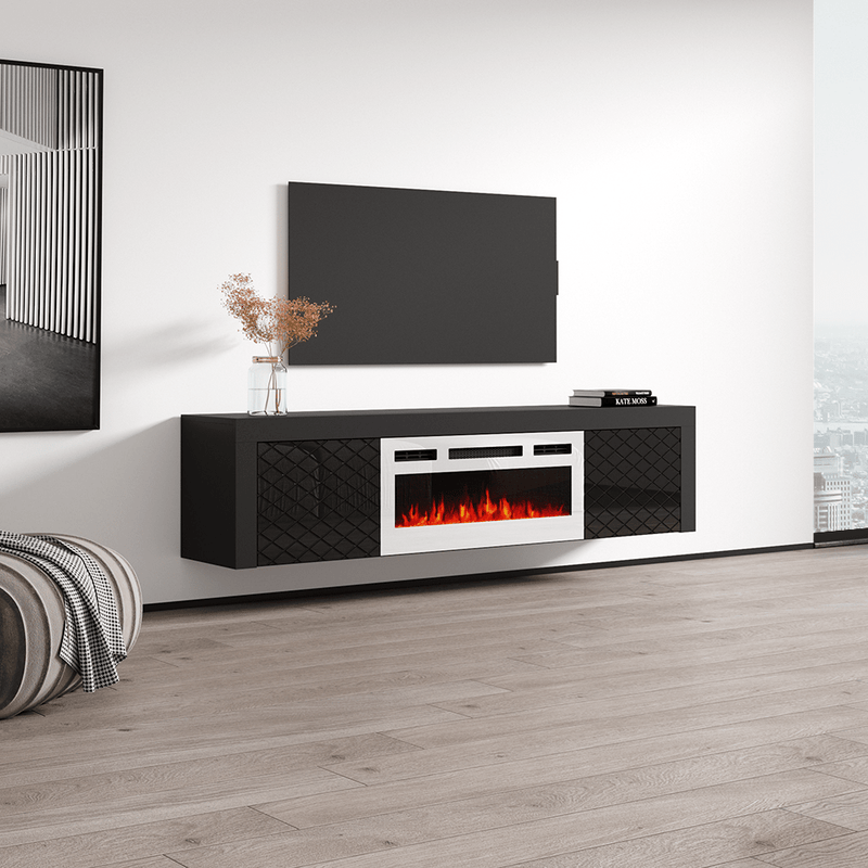 Dia WH-EF Electric Fireplace 71" TV Stand - Meble Furniture