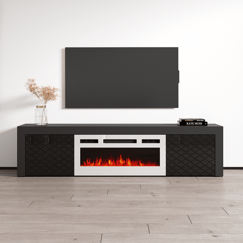 Dia WH-EF Electric Fireplace 71" TV Stand - Meble Furniture