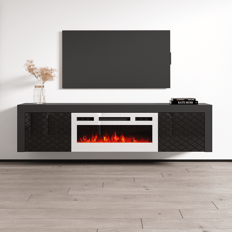 Dia WH-EF Electric Fireplace 71" TV Stand - Meble Furniture