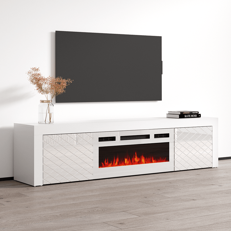 Dia WH-EF Electric Fireplace 71" TV Stand - Meble Furniture
