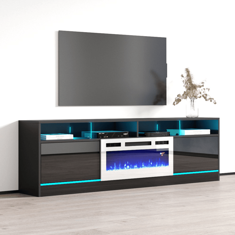Disparo WH-05 Electric Fireplace 79" TV Stand - Meble Furniture