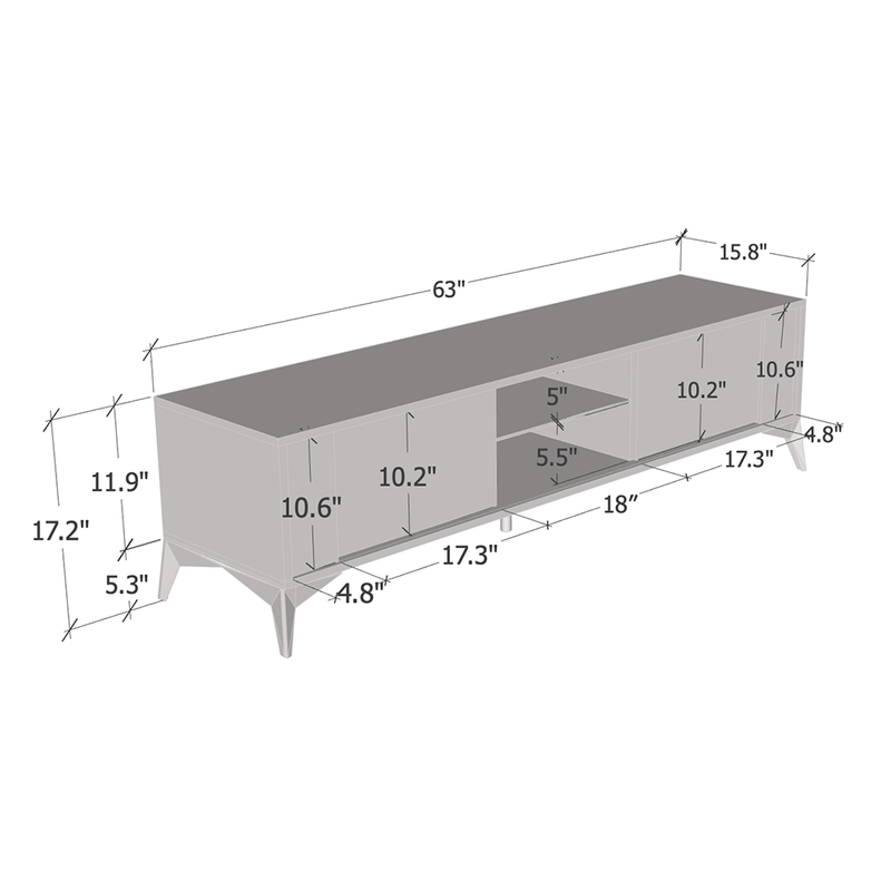 Evel 02 63" TV Stand - Meble Furniture