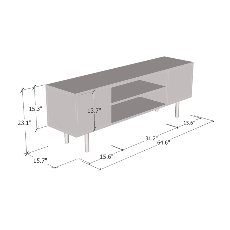 Goldie 65" TV Stand - Meble Furniture