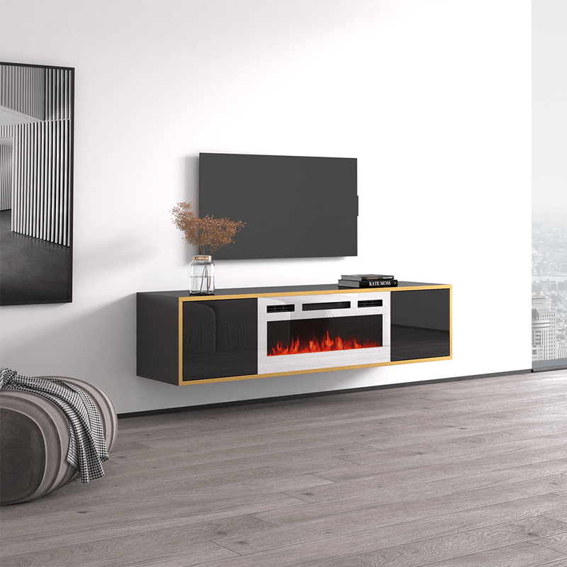 Goldie WH-EF Electric Fireplace 65" TV Stand - Meble Furniture