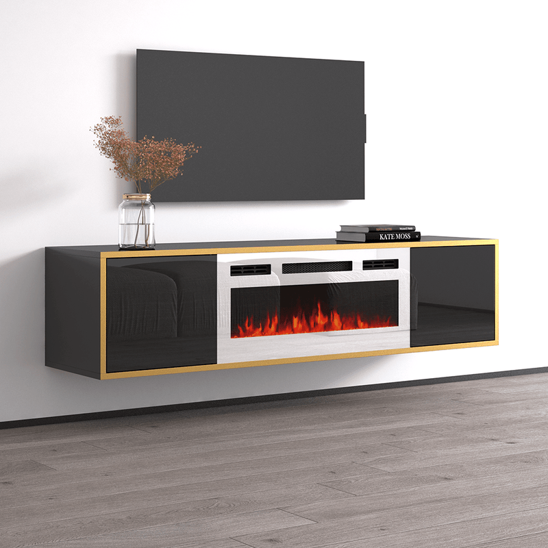 Goldie WH-EF Electric Fireplace 65" TV Stand - Meble Furniture