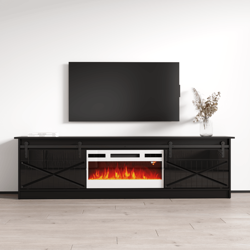 Granero WH-EF Electric Fireplace 79" TV Stand - Meble Furniture