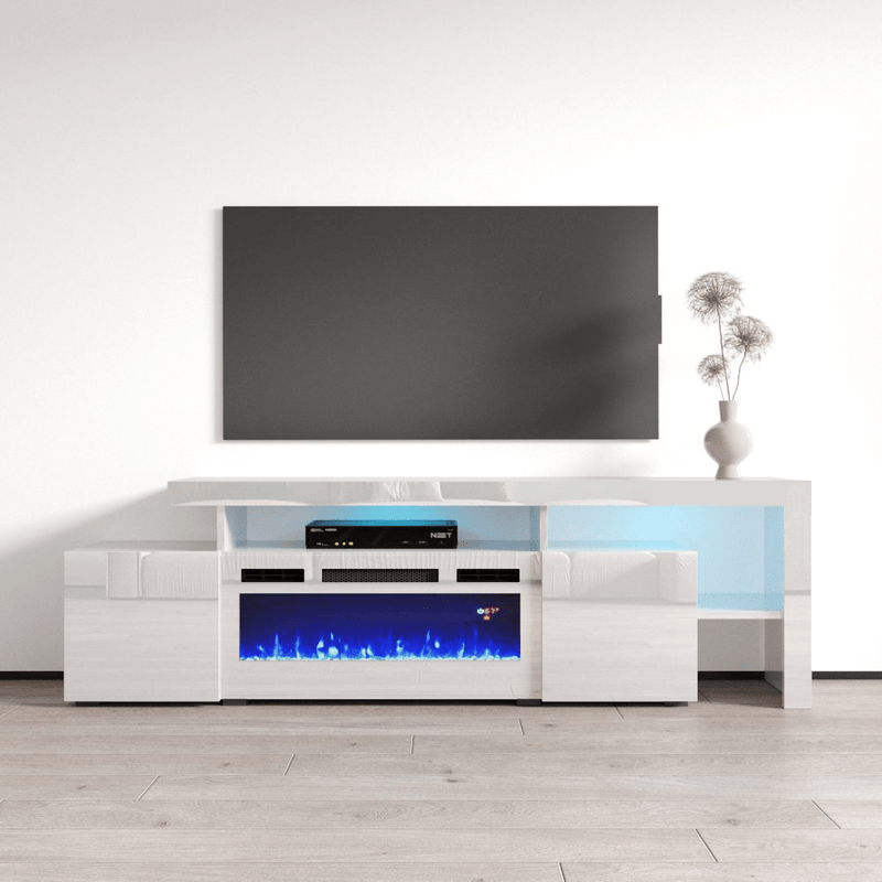 Inferno WH-EF Electric Fireplace 73" TV Stand - Meble Furniture