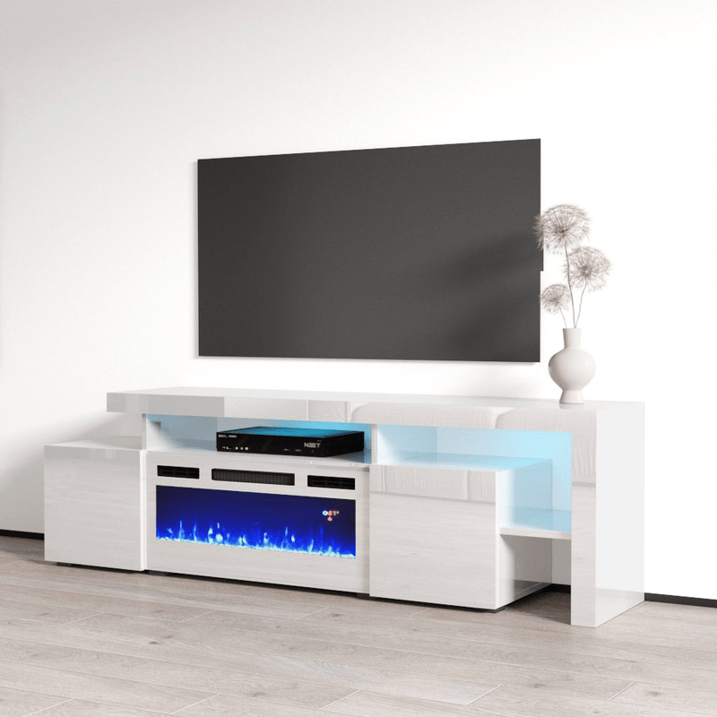Inferno WH-EF Electric Fireplace 73" TV Stand - Meble Furniture
