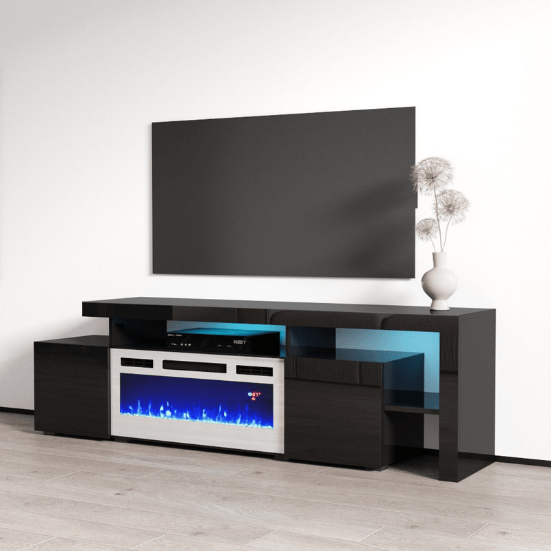 Inferno WH-EF Electric Fireplace 73" TV Stand - Meble Furniture