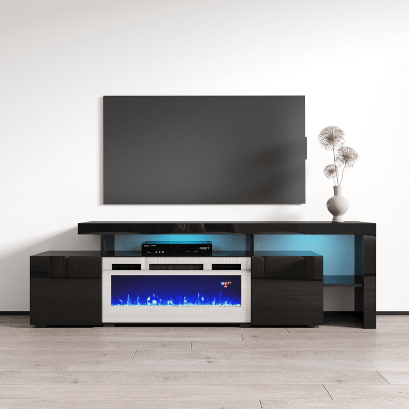 Inferno WH-EF Electric Fireplace 73" TV Stand - Meble Furniture