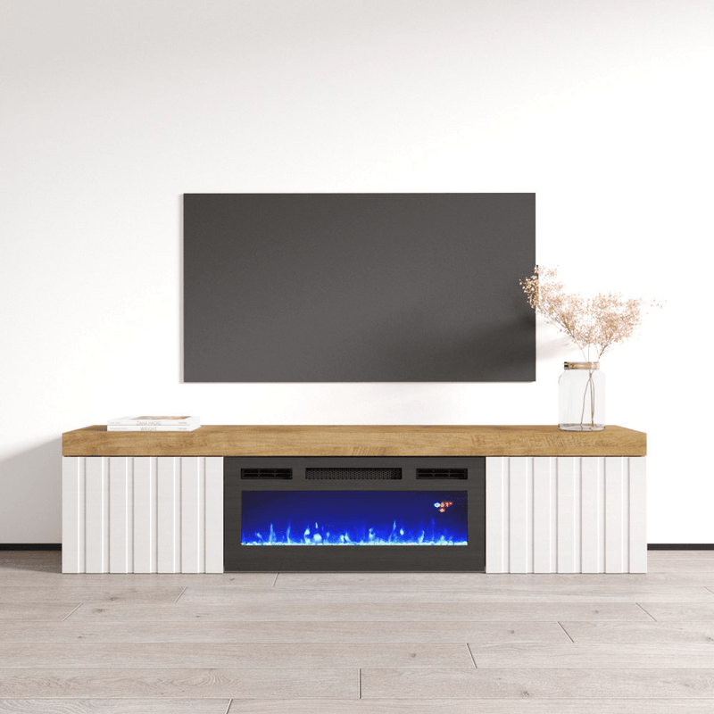 Knoxville BL-EF Electric Fireplace 71" TV Stand - Meble Furniture