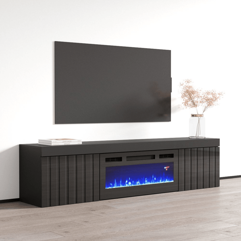 Knoxville BL-EF Electric Fireplace 71" TV Stand - Meble Furniture