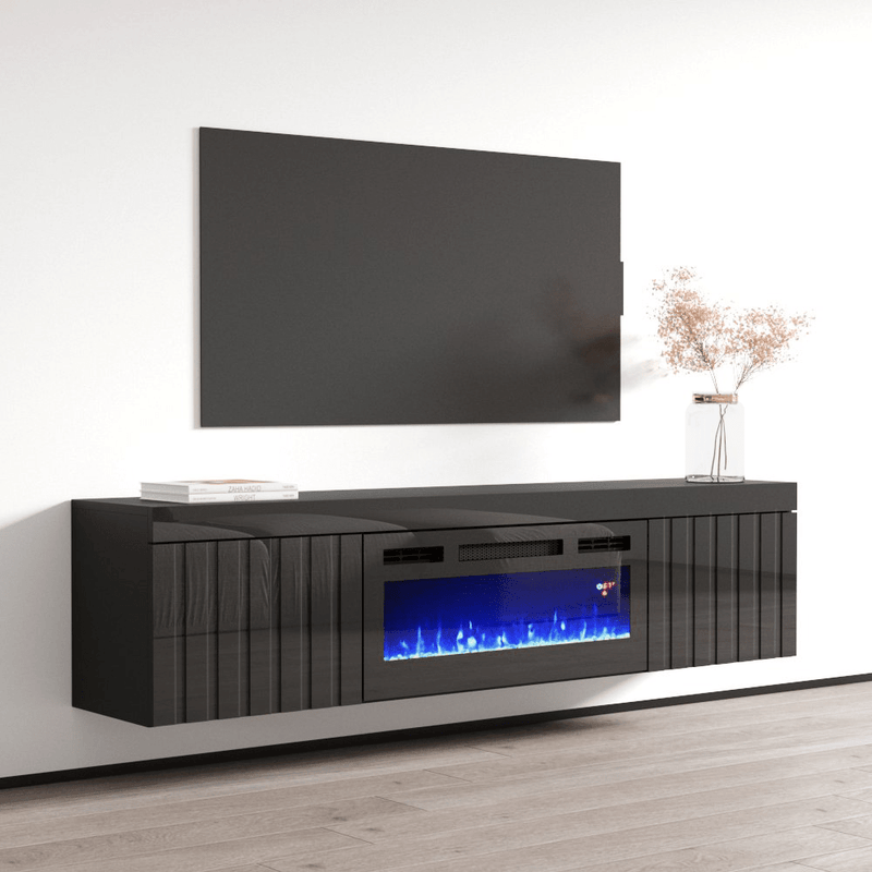 Knoxville BL-EF Electric Fireplace 71" TV Stand - Meble Furniture
