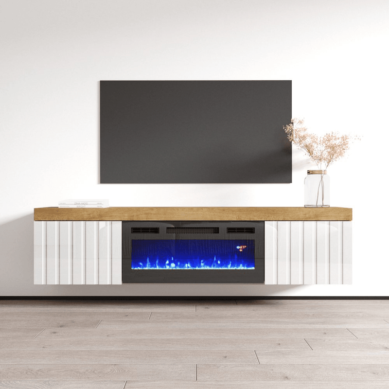 Knoxville BL-EF Electric Fireplace 71" TV Stand - Meble Furniture